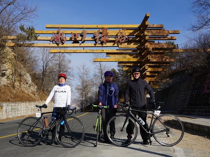 me cycling in winter